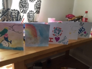 Image of greetings cards made by Lola to raise money for Trinity Hospice